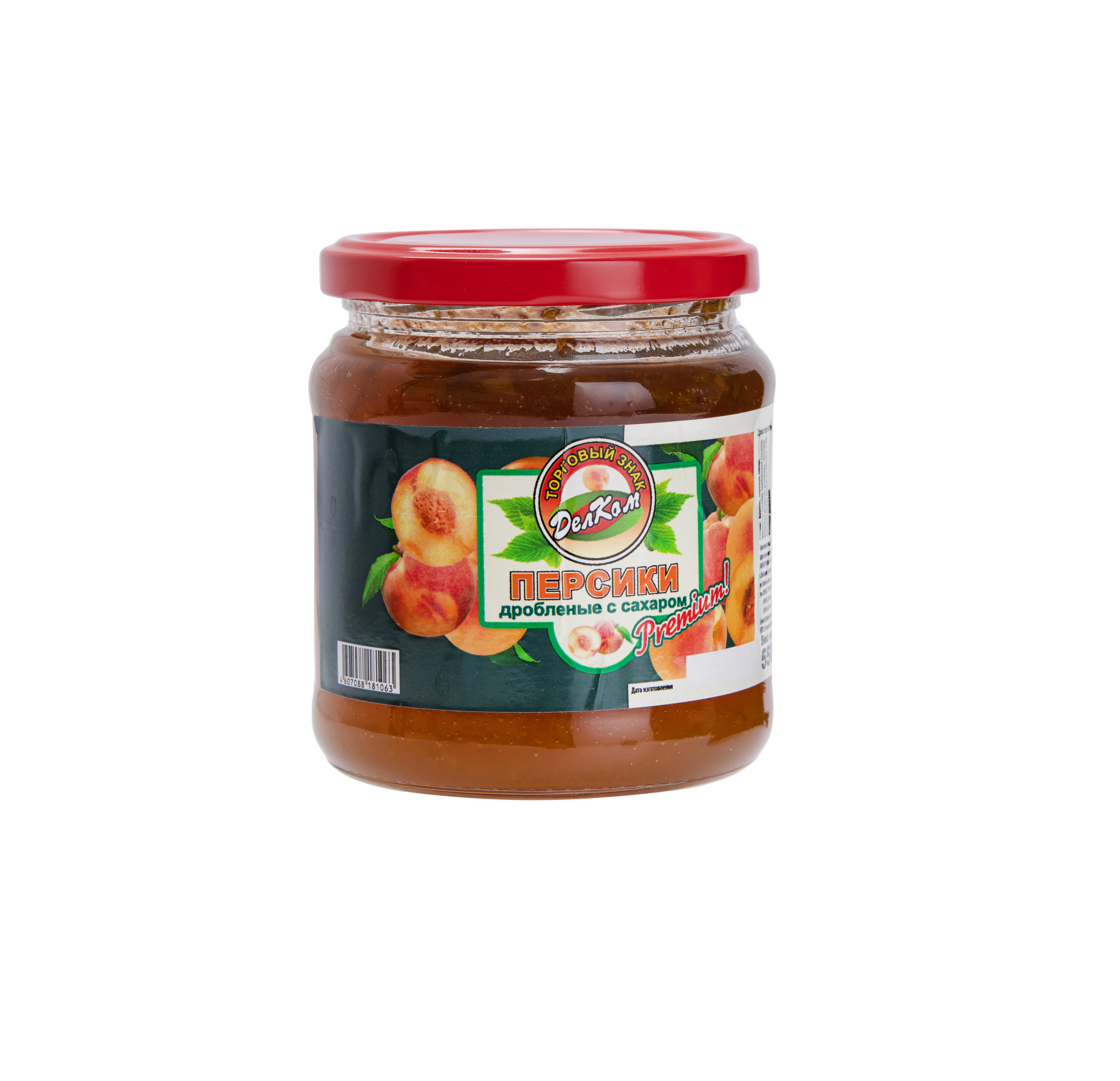 Персики дробленые с сахаром